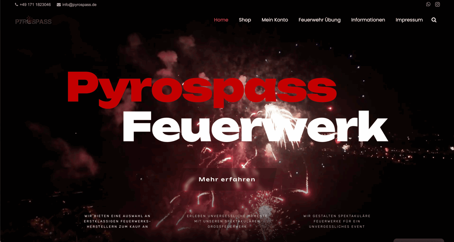Website-Referenz Pyrospass Feuerwerk